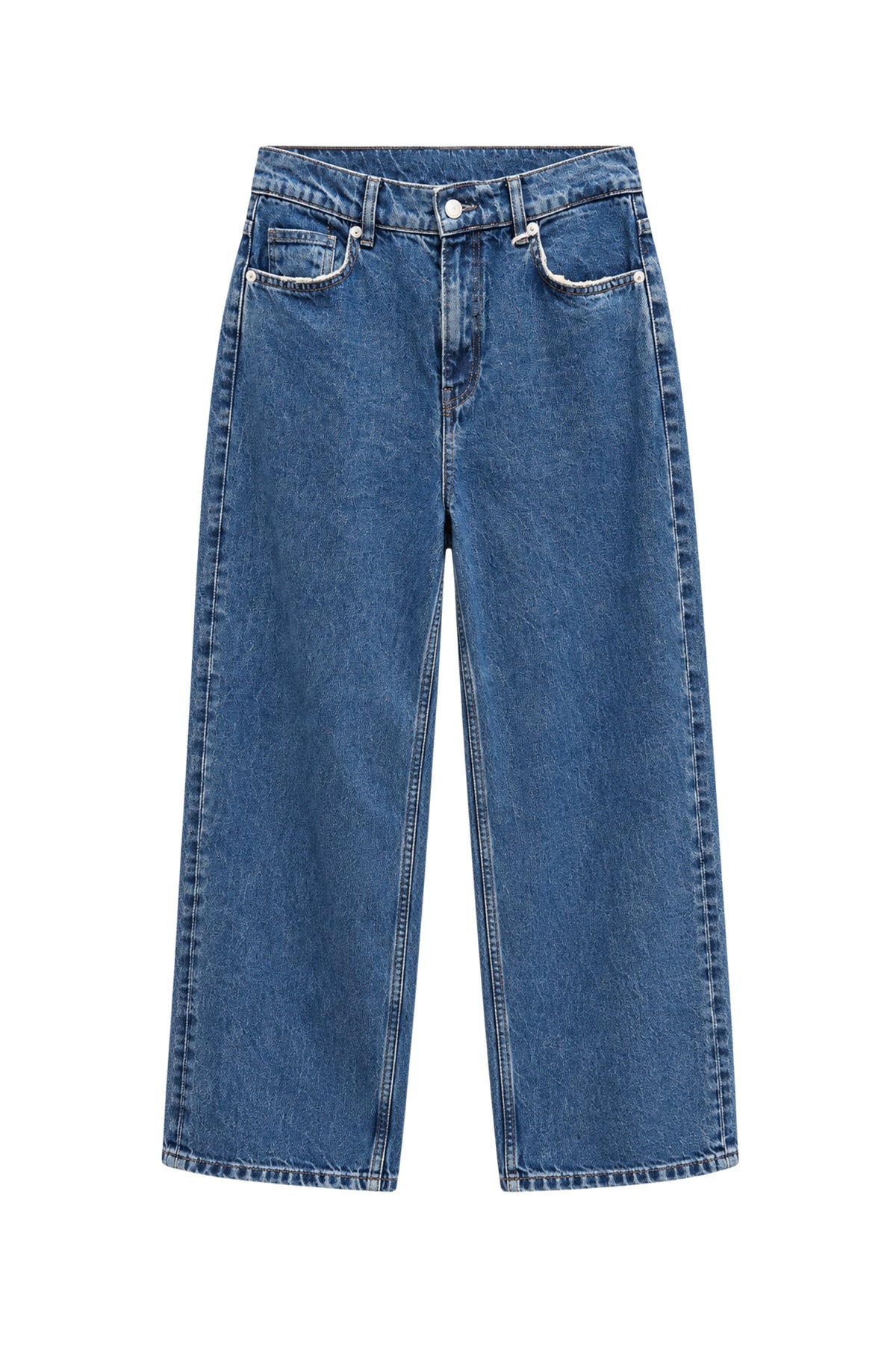 Talia Blue Straight-Leg Jeans