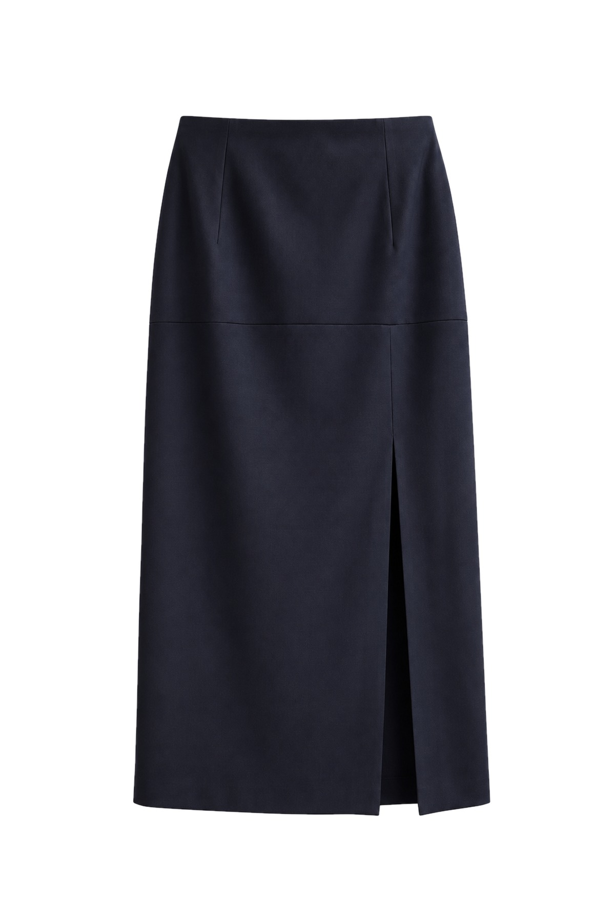 Nerissa Navy Midi Woven Skirt