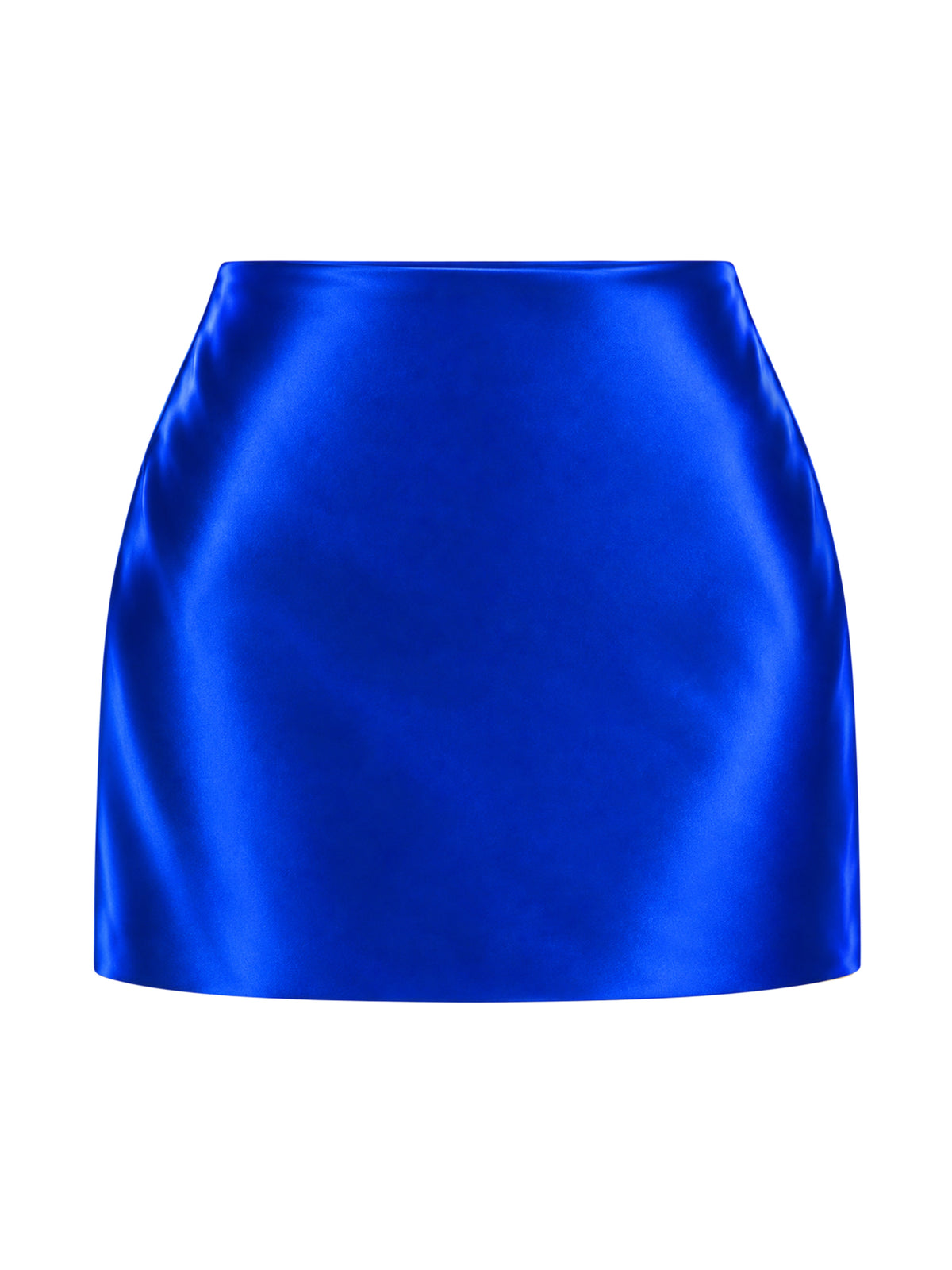 Nola Cobalt Blue Silk Mini Skirt