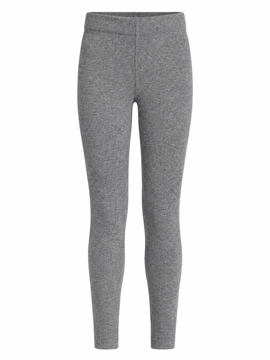 Romy Gray Slim-Leg Knit Leggings