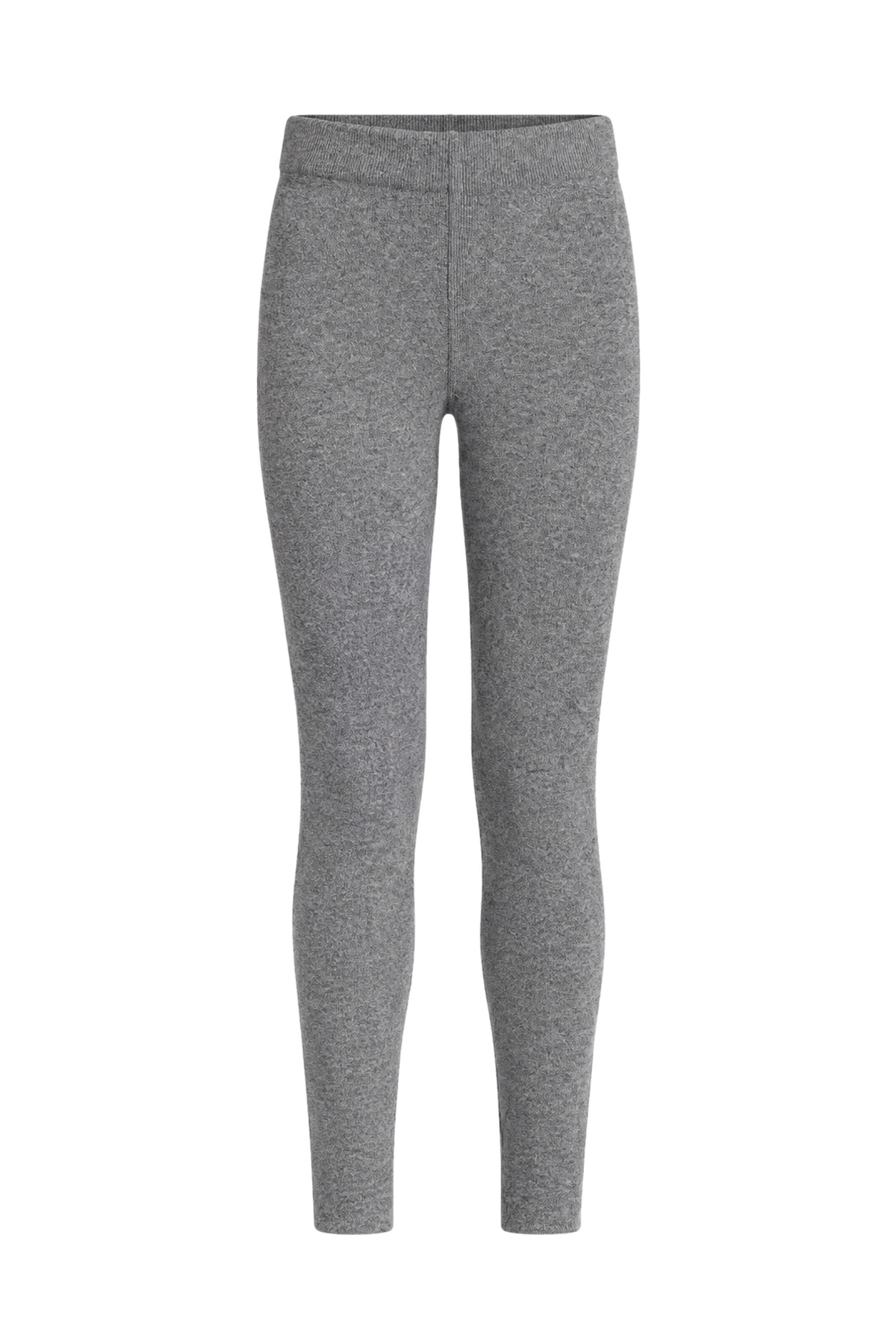 Romy Gray Slim-Leg Knit Leggings