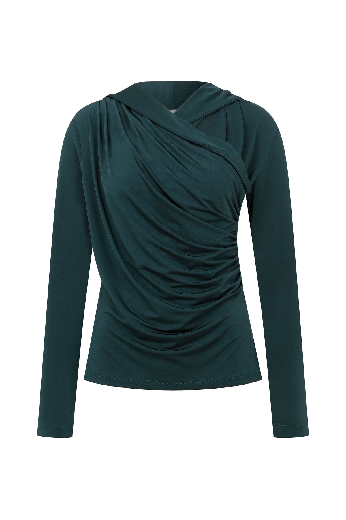 ISABELLA HOODED DRAPED BLOUSE SIBLINGS