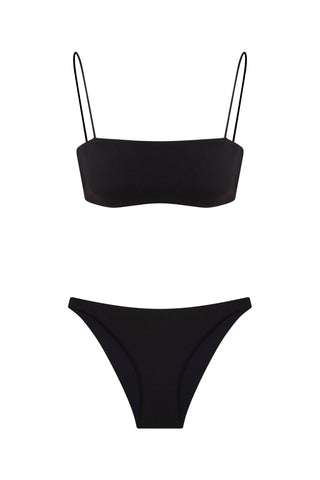Seamless Strappy Bikini Black