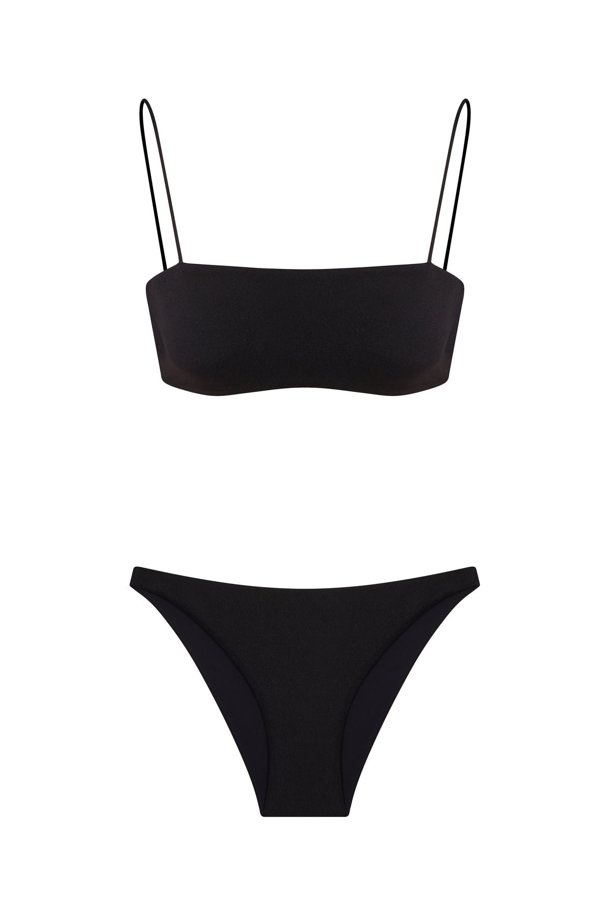 Seamless Strappy Bikini Black