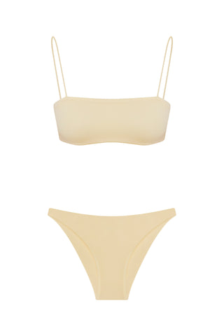 Seamless Strappy Bikini Butter Yellow
