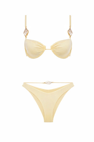Seashell Embellished Underwired Bikini