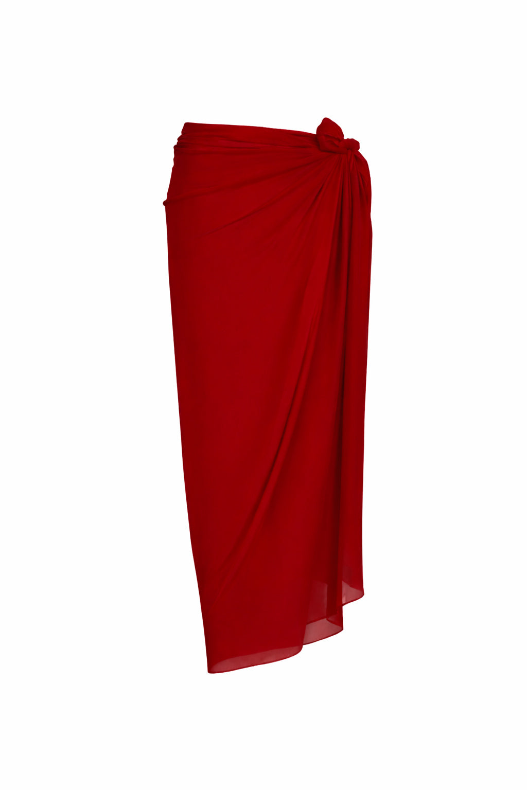 Chiffon Elegance Maxi Pareo Cherry