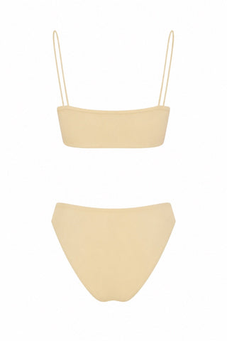 Seamless Strappy Bikini Butter Yellow detail