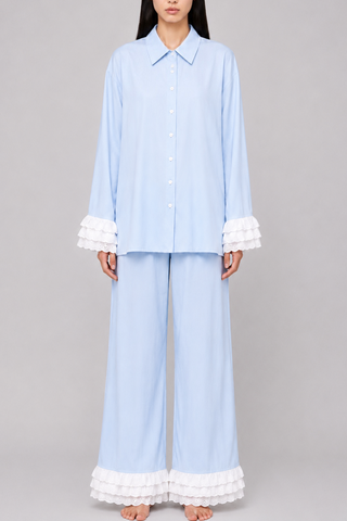Contessa Lace Trim Pajama Set