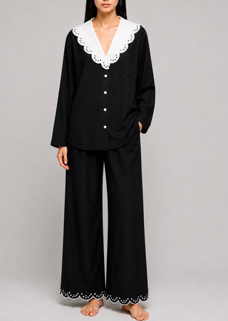 Charlotte Scalloped Pajama Set