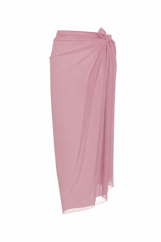 Chiffon Elegance Maxi Pareo Pink