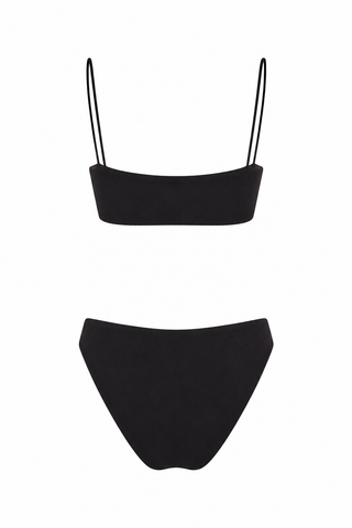 Seamless Strappy Bikini Black detail