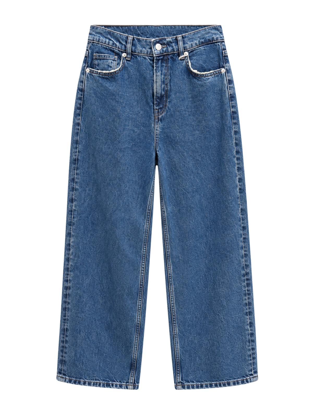 Talia Blue Straight-Leg Jeans