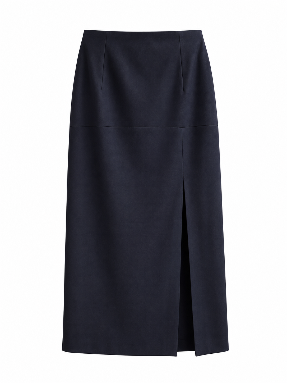 Nerissa Navy Midi Woven Skirt