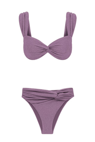 SPARKLING RUCHED BIKINI