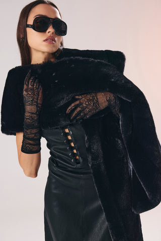 BE HAPPY LEATHER DRESS