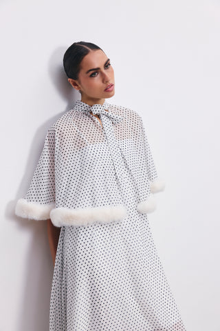 CHARLOTTE CAPE DRESS