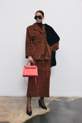 MADELEINE SUEDE SKIRT