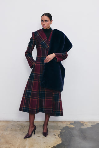 ESTELLE PLAID COAT