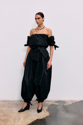 CLAUDIA TAFFETA BALLOON TOP