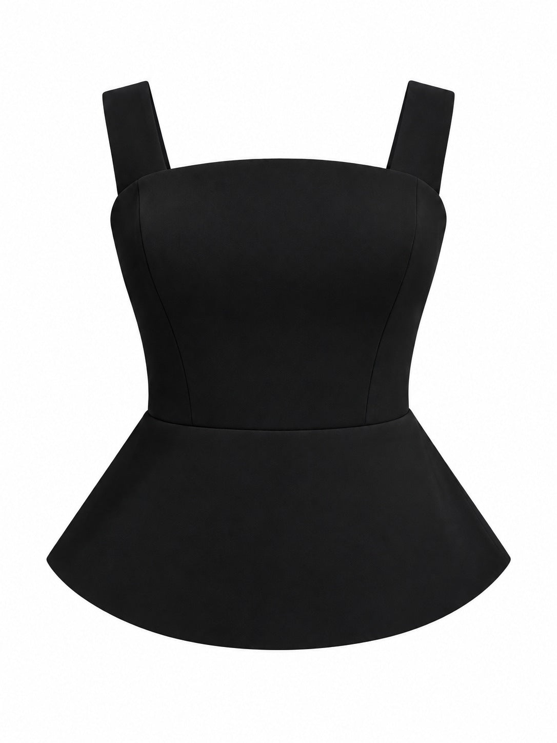 Paloma Black Lace-Up Back Corset Top