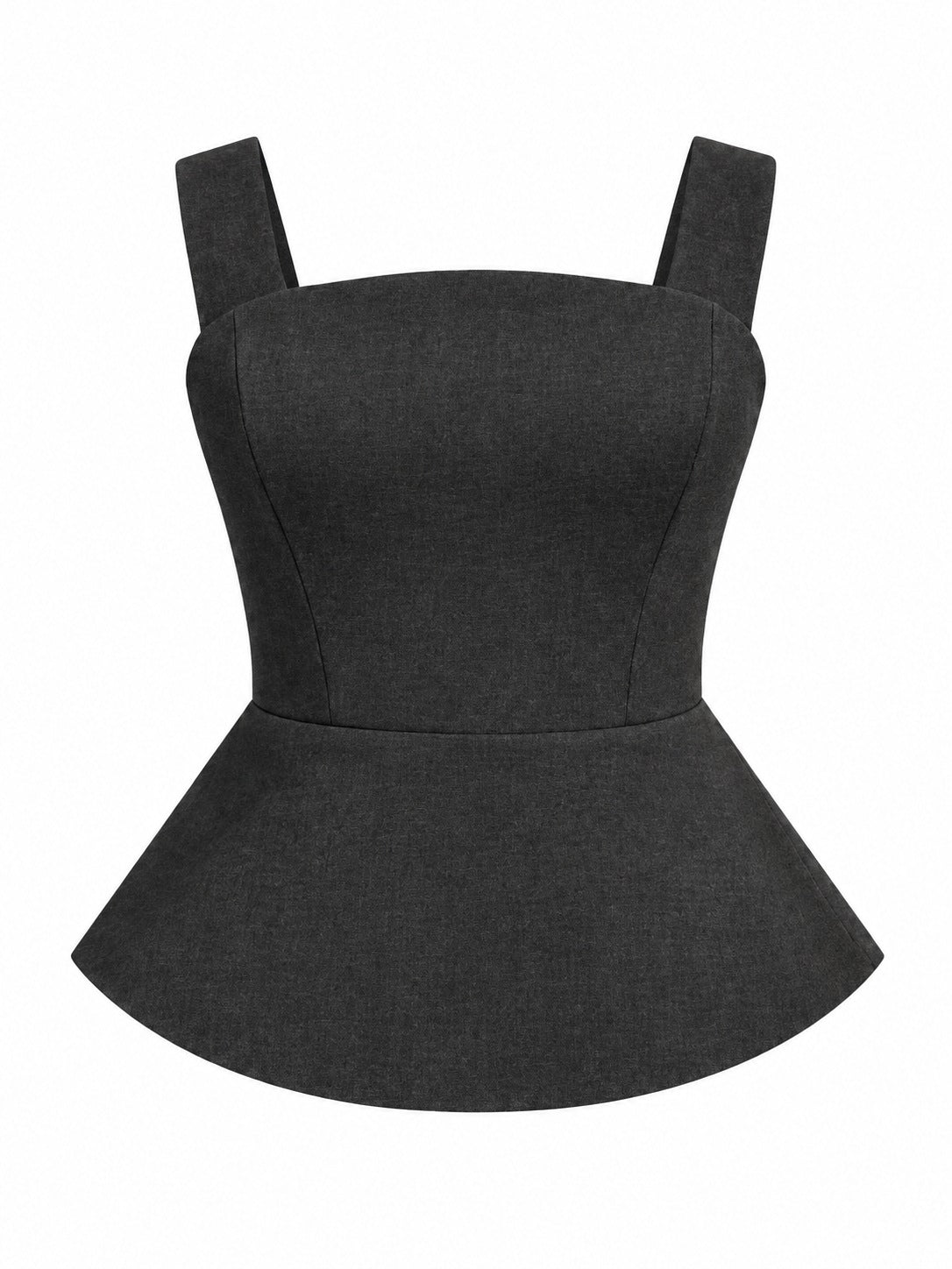 Paloma Gray Lace-Up Back Corset Top