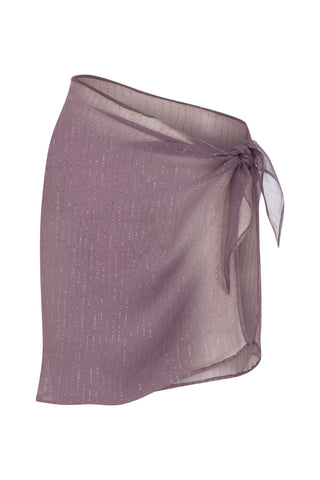 SEQUINED SILK MINI PAREO