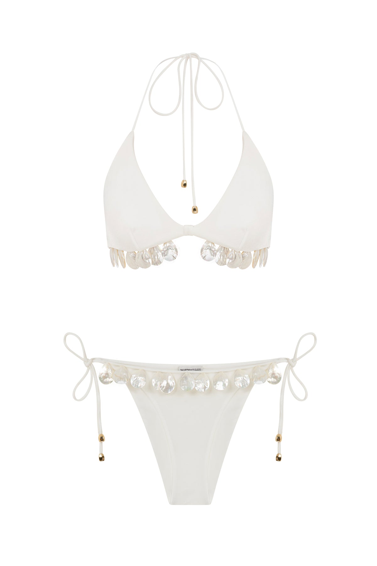 Mother-Of-Pearl Triangle Bikini