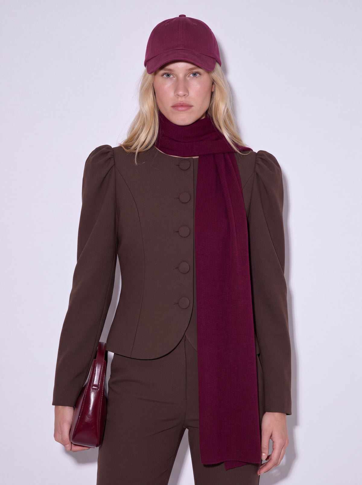 Alexandra Brown Long-Sleeve Jacket