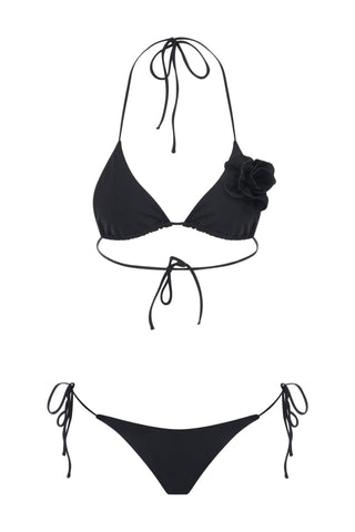 3D FLOWER DETAILED TRIANGLE BIKINI